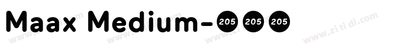 Maax Medium字体转换